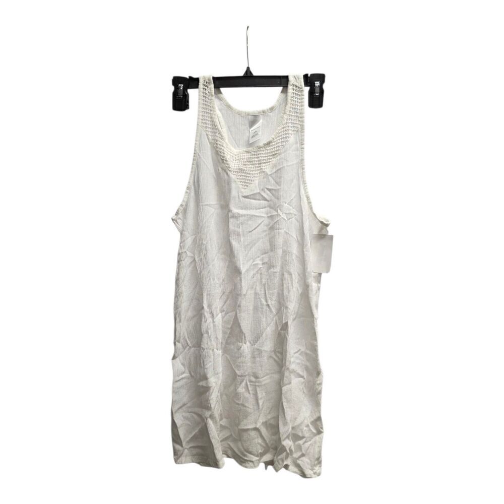 Nordstrom White Crochet Tank Dress Girls L